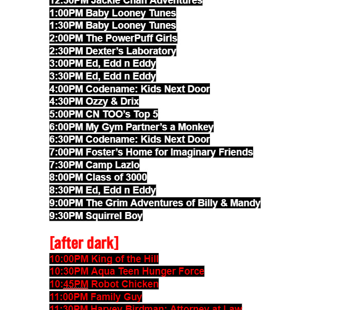 CNTOOStream's tweet photo. Here is the OFFICIAL CN TOO schedule for the April 2024 update! (Thread)

This is our biggest update in a while, so don't miss the premiere on Sunday, April 7th at 12 AM EST! https://t.co/1qfYZhIxsG