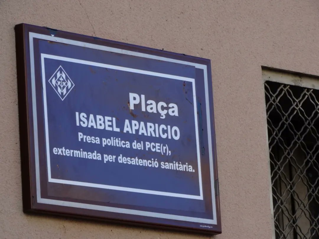 🌹 #TalDiaComAvui fa 10 anys, que va ser exterminada la presa política comunista del PCE(r), Isabel Aparicio Sánchez.