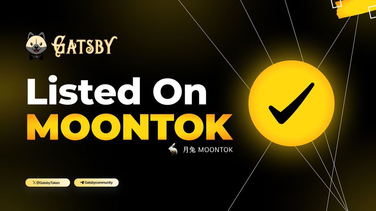 GatsbyToken's tweet photo. 🎙️hey $gatsby fam🎙️

We are thrilled to announce, $gatsby is now listed on @MoontokOfficial 💹

The Number 1 crypto index site for chinese and global communities. Get the latest crypto info to catch moonshots early. View live prices, marketcap and trading volume 📈

this is just the beginning of an exciting journey with many more milestones ahead. Keep an eye out for what's next! 🐶💎

#gatsby #gatsbygang #solanamemes #elondoge #1000xmemecoins #doge #floki #shibainu #brett #dogwifhat #pepe 

🏆Security First #KYC & #AUDIT certified.
🏆Decentralized & Secure
🏆Celebrity-Backed, Championed by "Maye Musk"
🏆Breaks Records on the #Pinksale Launchpad

$Gatsby has already built up a large community in a very short time and broken numerous records. Our goal is to become the world's biggest #memetoken

JOIN US NOW 👇
https://t.co/PeYOzdlyMX