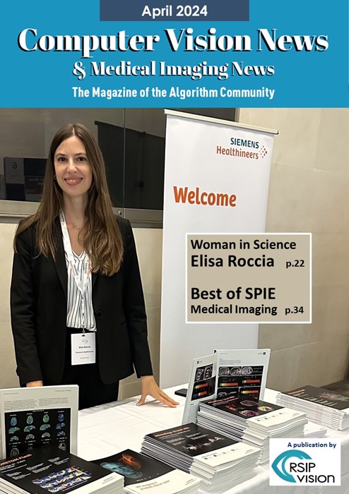 Read today's Computer Vision News magazine! It's awesome ==> rsipvision.com/ComputerVision… Preview of great CVPR Workshop 2 Best Paper awards at SPIE Medical Imaging Women in Science with awesome Elisa Roccia @SiemensHealth Award-winning drone at navigation competition and much more!