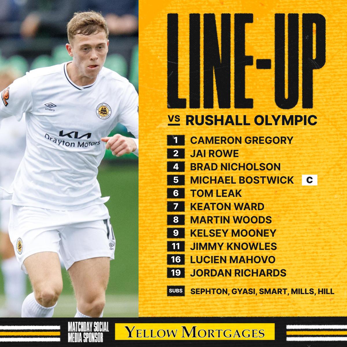 bostonunited's tweet photo. 🔢 Ian Culverhouse makes two changes. 

⚽️ Leak and Mahovo replace Sephton and Hill. https://t.co/1X4hsZ6pB5