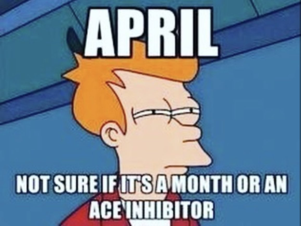 Classic #lifeofamedstudent! Happy April, y’all!! ⁣
⁣