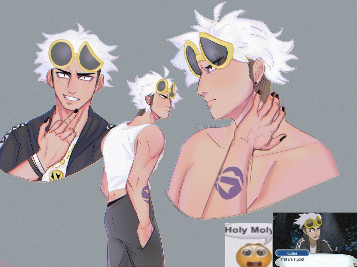 GUYS someone made Guzma fanart??? In 2024?!?! I wonder who the artist is...

#pokemon #pokemonsunandmoon #alola #teamskull #guzma #pokemonfanart #sketch #digitalart #ArtistOnTwitter