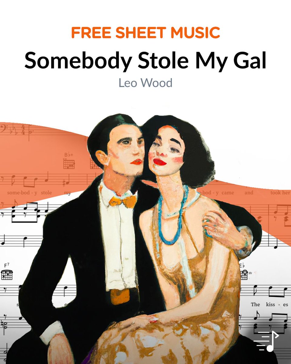 Your FREE sheet music for April is here! Written by Leo Wood, and topping the charts 100 years ago, 'Somebody Stole My Gal' is available free through Thursday with arrangements available for Piano/Vocal/Guitar, Easy Piano, Ukulele & more. Download now: buff.ly/3TUqPaZ