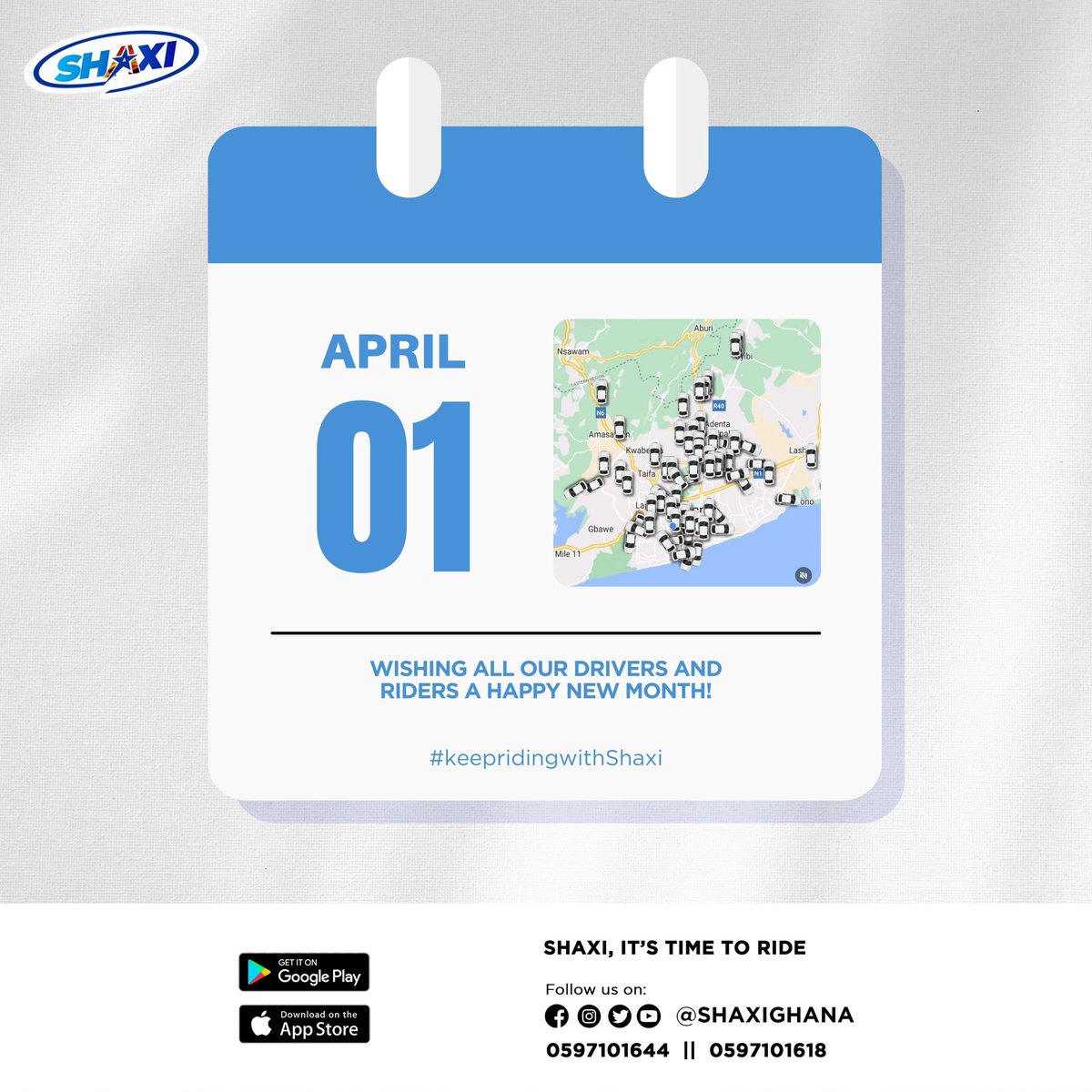 Happy New Month to our lovely and potential customers #shaxi it’s time to ride #shaxi #newmonth #April