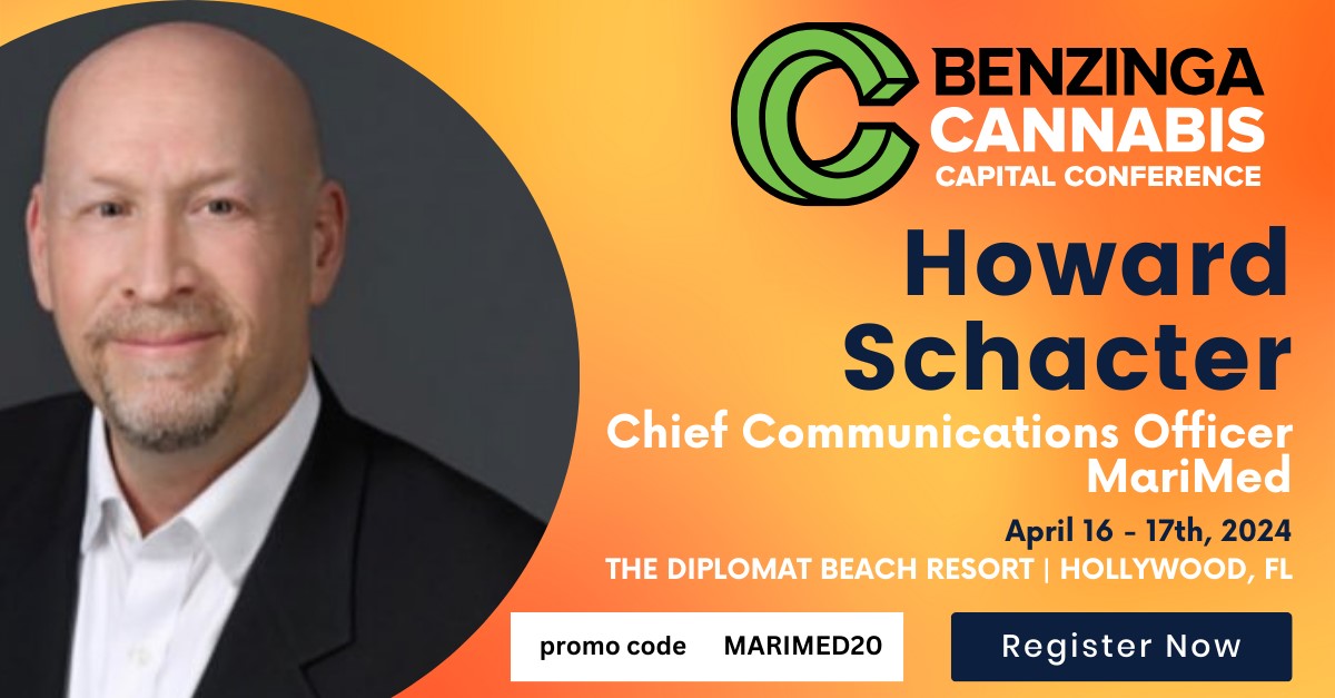 HSchacter's tweet image. The @BzCannabis Capital Conference is THE canna-conference for @marimed! Come connect with our team (&amp;amp; attend my panel) in FL at The Diplomat.

The first 4 of my friends to use my discount code "MARIMED20" at tinyurl.com/2nh3yvtk get a comped ticket!
