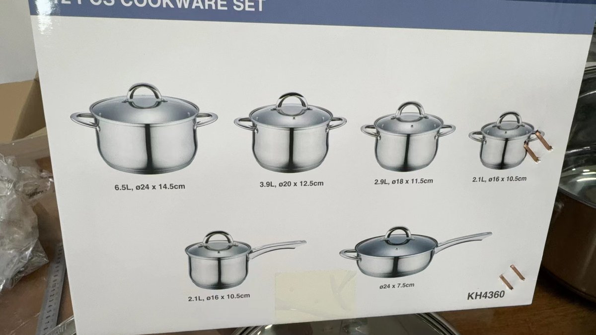 HomeKitchensale's tweet image. Cookware sets 18.9usd/set
#cookware #cookwaresets #factory