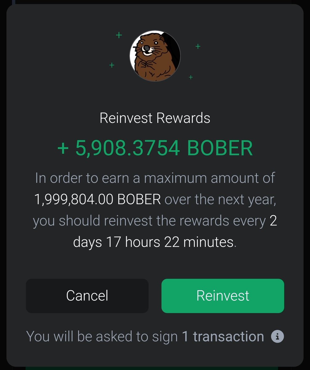ItsSlim911's tweet photo. Ahhhh !!! I'm so close to earning 2M $BOBER a year ! It's absolutely BOBBERISH ๐ฆซ๐ฅ๐๐ค @MultiversX @xPortalApp @xExchangeApp #Metastaking https://t.co/6OJRYkz80b