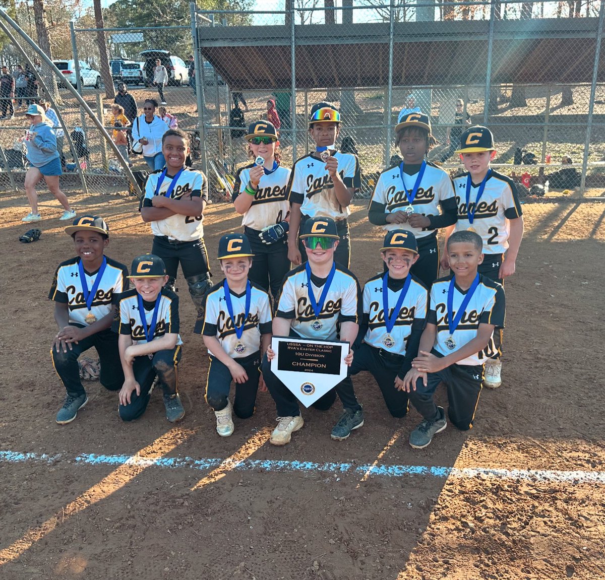 Congrats to @thecanesbb Virginia 10U on winning the @usssabaseball on the Hop tournament. #thecanes #futureisbright