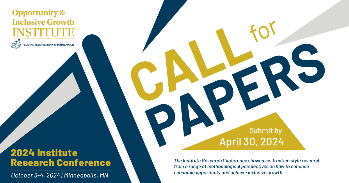 Our annual Institute Research Conference showcases frontier-style research that informs our mission. Advisory board, current + former visiting scholars, & FRS colleagues are invited to submit. Deadline is 4/30 -- submit here: bit.ly/3wiLpn8