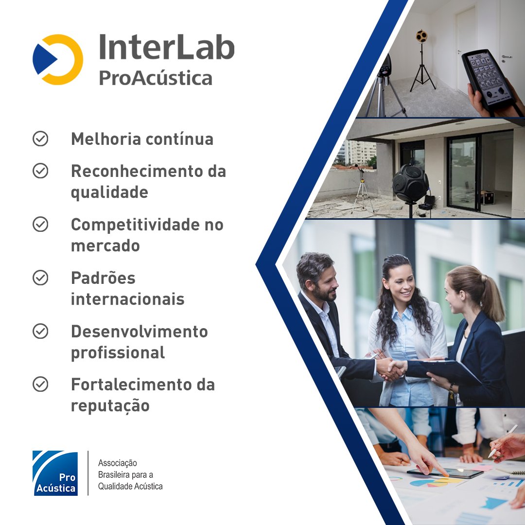 ProAcustica_'s tweet photo. Prorrogadas as inscrições do InterLab ProAcústica até 04/04/24. Última chance! Faça a inscrição do seu laboratório. 

https://t.co/GCROhW0kwH

#NBR15575 #ABNTNBR #ISO #EdificacoesHabitacionais #DesempenhoAcustico #LaboratroioDeAcustica #MedicaoDeCampo #LaboratorioDeAcustica https://t.co/LsLgatItgo
