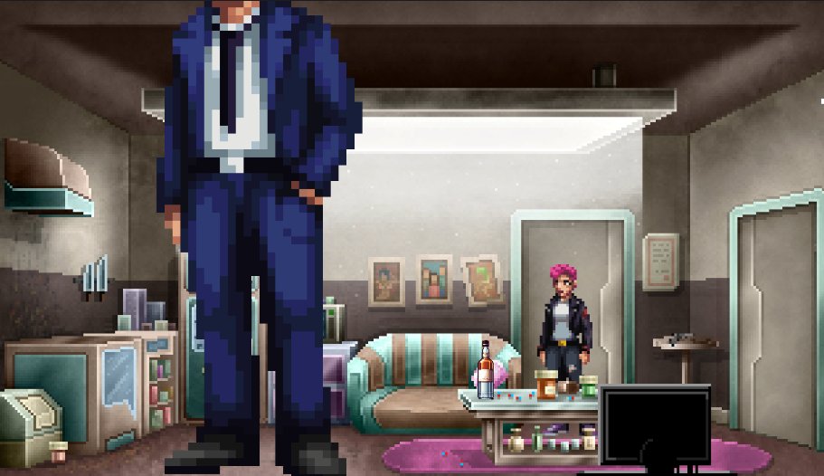 ChildrenEnoch's tweet image. Me : Inserting a character already used in a lot of other scenes without any problem.
Me : Wait WHAT ?
#PitchYaGlitch #debug #the13footTallManInMyLiving
#pixelart #adventuregame #pointandclick