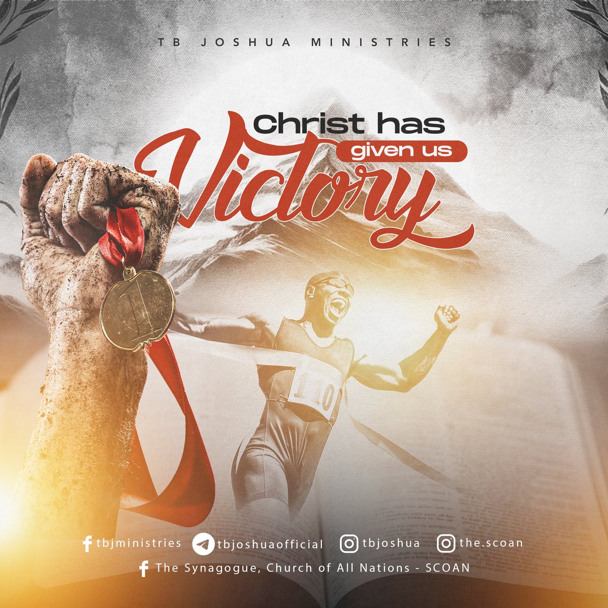 CHRIST HAS GIVEN US VICTORY 1 Corinthians 15:56 - 57 says: “The sting of  death is sin, and the strength of sin is the law. But thanks be to God, who  gives, image size:1200x1200