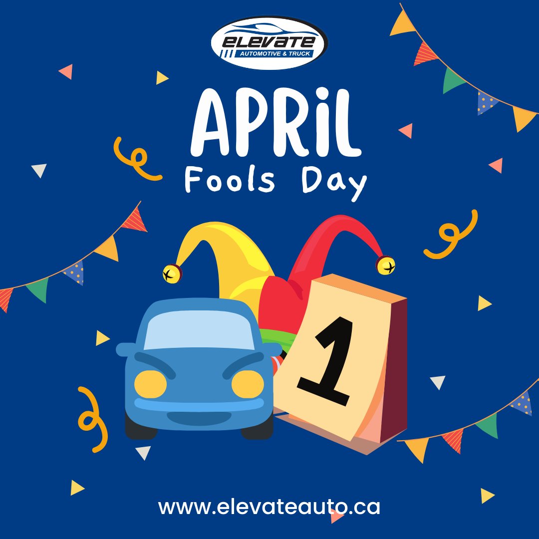🚘😊 April's Fool with Elevate! While the world plays pranks, we ensure your ride's safety and performance. Essential checks and maintenance await. Here's to secure, joke-free journeys! 🛠️🔧 elevateauto.ca #NoJokesJustService #AprilCare #ElevateAutoTruck