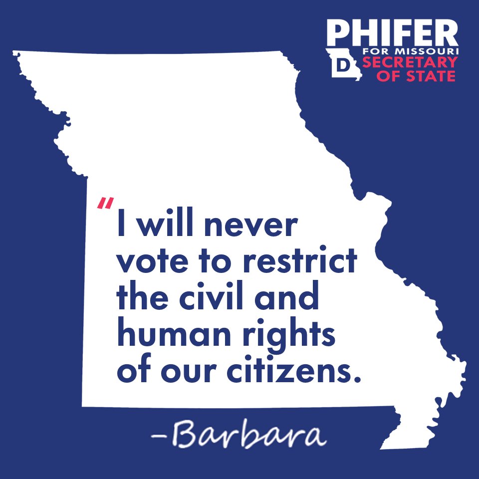 I've said it before, but it bears repeating: I will never vote to restrict the civil and human rights of our citizens.