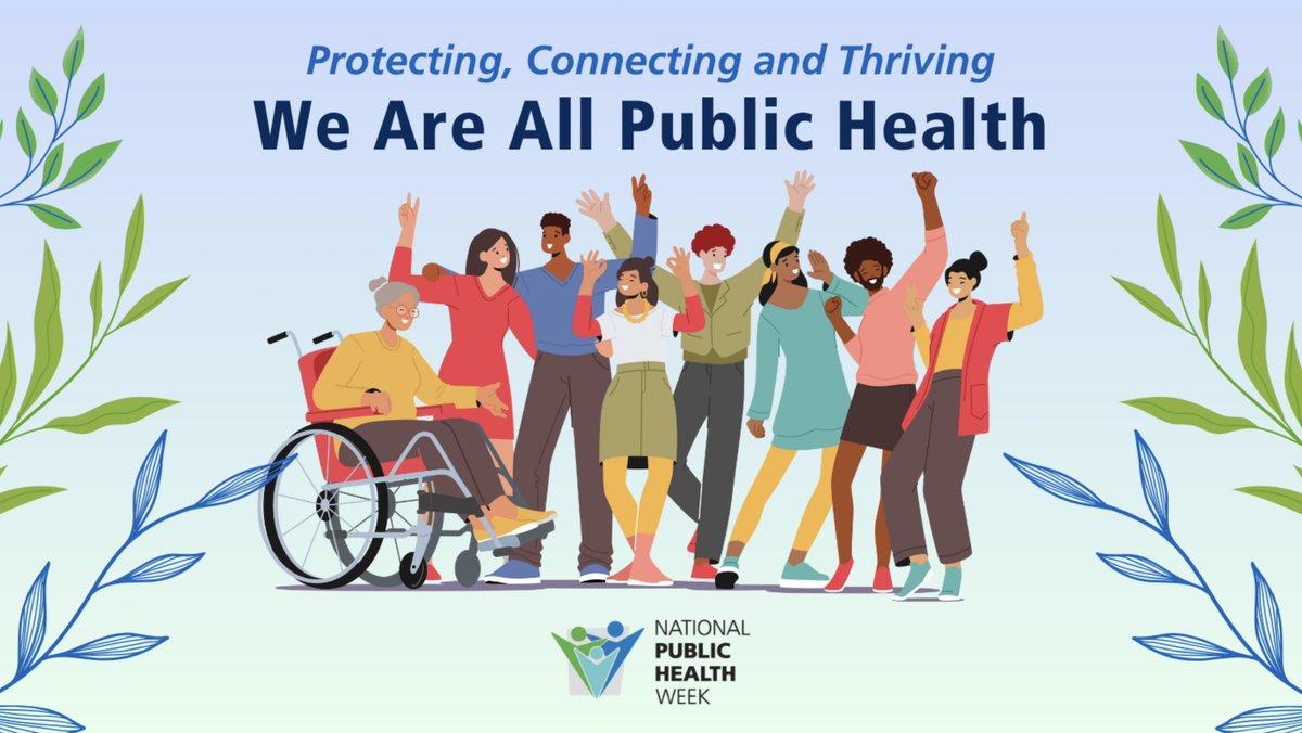 It's National Public Health Week, our favorite time of the year! Public health is more than just health care. It includes building communities free from pollution, with clean water & strong personal relationships. Join @PublicHealth & @MAPublicHealth through 4/7 for #NPHW.