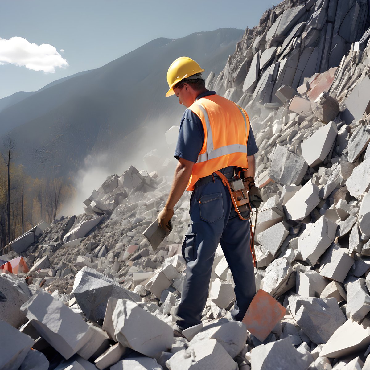midnightriderV2's tweet photo. BREAKING:
Blasting and Air Chisel work has been completed on Trudeau’s bust situated near Hope BC and marking the entrances to hwy’s 1,5 and 3 heading eastward to the liberal promise land. Crews are currently installing the freshly painted signature black hair piece made entirely out of BC mined copper. This 645 million dollar Trudeau Gov commissioned project will also include a bust of Chrystia Freeland. Engineers have discovered the rock where Chrystia Freeland’s bust is to be carved, to be extremely unstable, thus being a suitable location. Once completed, both busts together will gaze eastward. The large blasted and chiselled text at the bottom of both busts will display the words “DEFENDERS OF DEMOCRACY”

Footnote: The company that has this soul sourced contract just happens to be Mélonie Jolly’s uncle, according to insider sources. Trudeau says there is no conflict of interest and he has cleared it with the Ethics Commissioner.  

Trudeau says the carbon tax will fund this project, so that Canadians won’t have to.