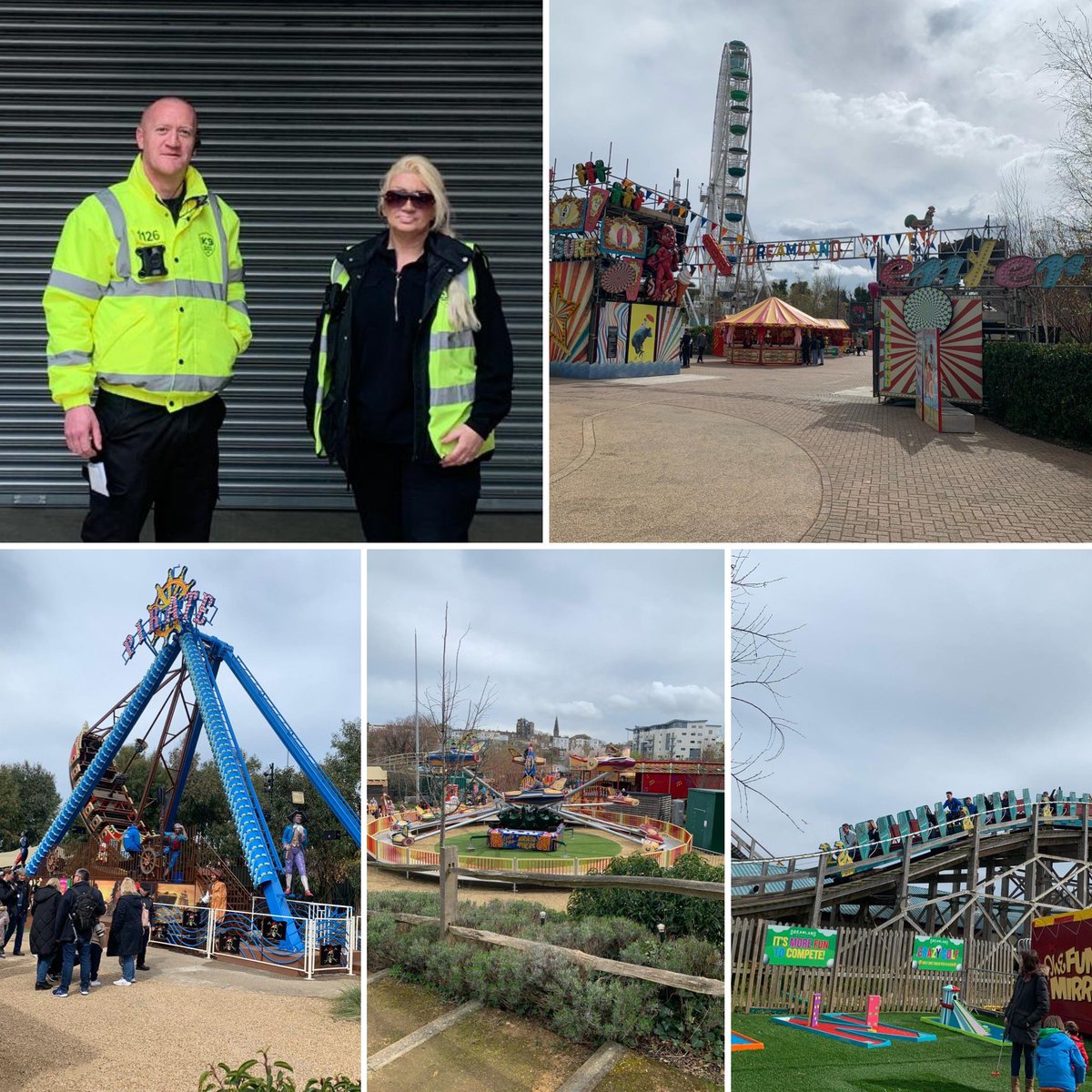 Our Park Patrol teams keeping people safe this weekend over the #EasterBreak our #SecurityTeams are deployed to this iconic #Kent venue to provide a visible #securitypresence ⬇️⬇️⬇️

🌐 manek9security.co.uk 

#themepark #Security #Kent #Margate #Dreamland #EventSecurity