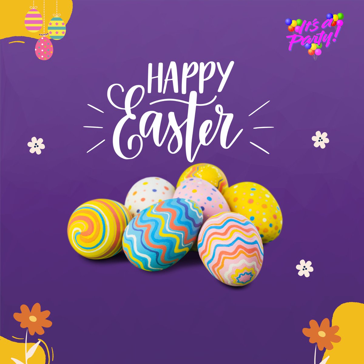 May your Easter be filled with joy, peace, and plenty of chocolate! 🐣 Happy Easter to all!

#HappyEaster 
#itsapartyja 
#HappyEastereveryone
#HappyEasterMonday