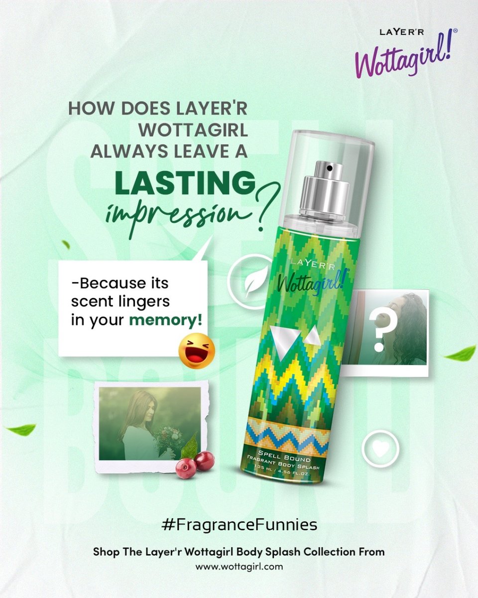 LayerrWottagirl's tweet photo. When your scent game is on point, memories become a fragrance runway! 
💫 

#scentedstories #wottagirlmagic #funnies #wottagirl https://t.co/rEhNXjmHG8