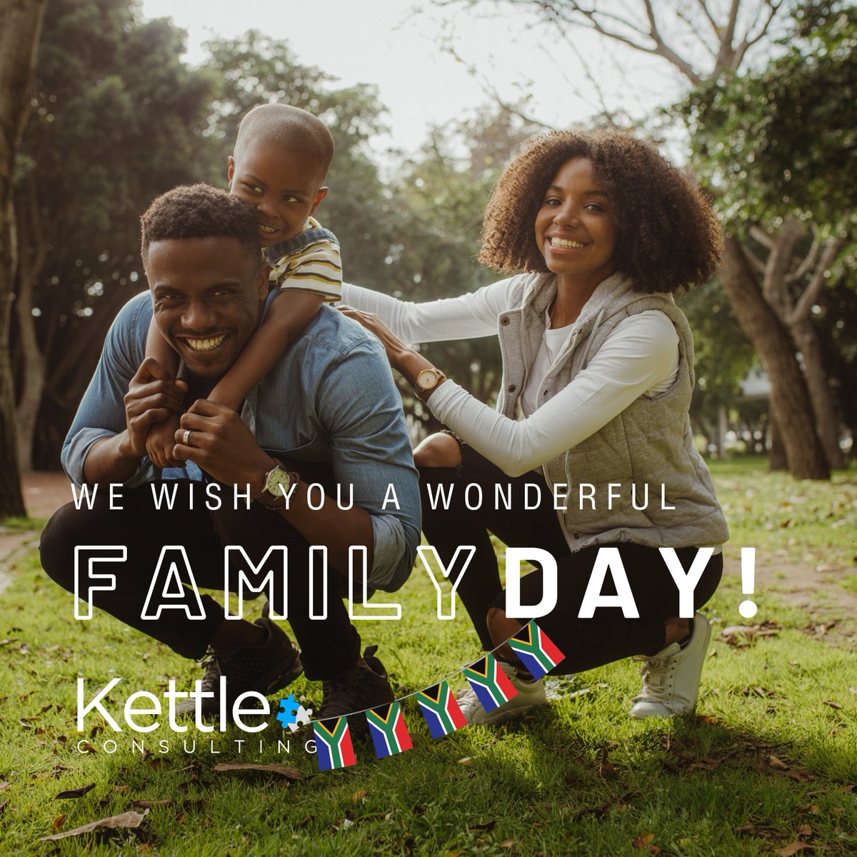 KettleGroup's tweet photo. Happy Family Day, South Africa! 🇿🇦👨‍👩‍👧‍👦 From all of us at Kettle Consulting, we wish you a day filled with love, laughter, and cherished moments with your loved ones.

Enjoy the celebration of togetherness with your loved ones! 💖🏡 #FamilyDay https://t.co/VdDlHggltl