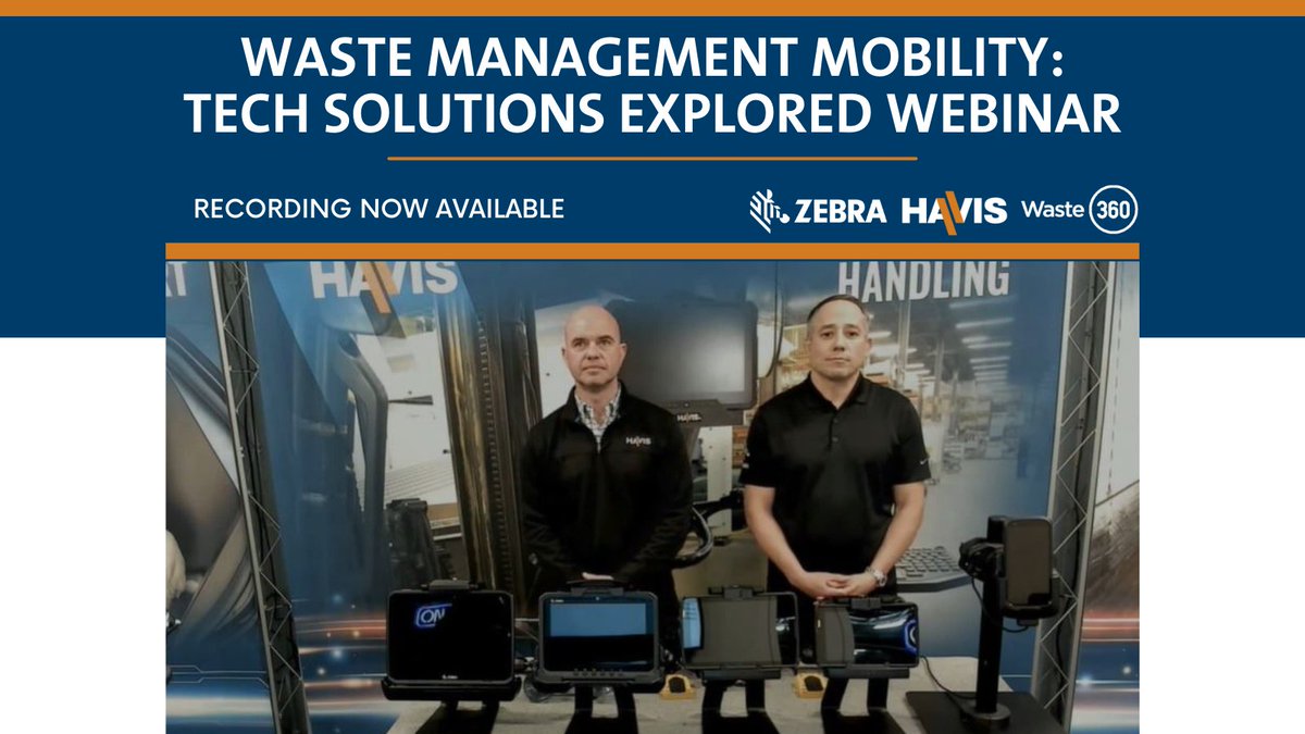 havisinc's tweet photo. Missed our exclusive webinar on the future of Waste Management fleet technology? Don't worry, you can catch up on all the valuable insights and discussions by watching the recording now! 

https://t.co/jHp2ktpQQC

#HavisEquipped #WasteManagement #ZebraTechnology https://t.co/8Y3WzMMXoy