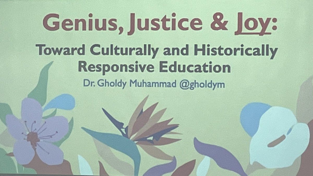 We have the tremendous honor of hearing from @GholdyM today. She begins this PD by asking us, “How’s your heart? How’s your joy?” @ChiPubSchools @CTULocal1