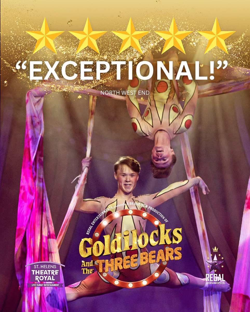 This one has finished us off. Our FOURTH five star review!!! 😭😭😭

👉🏼 northwestend.com/goldilocks-and…