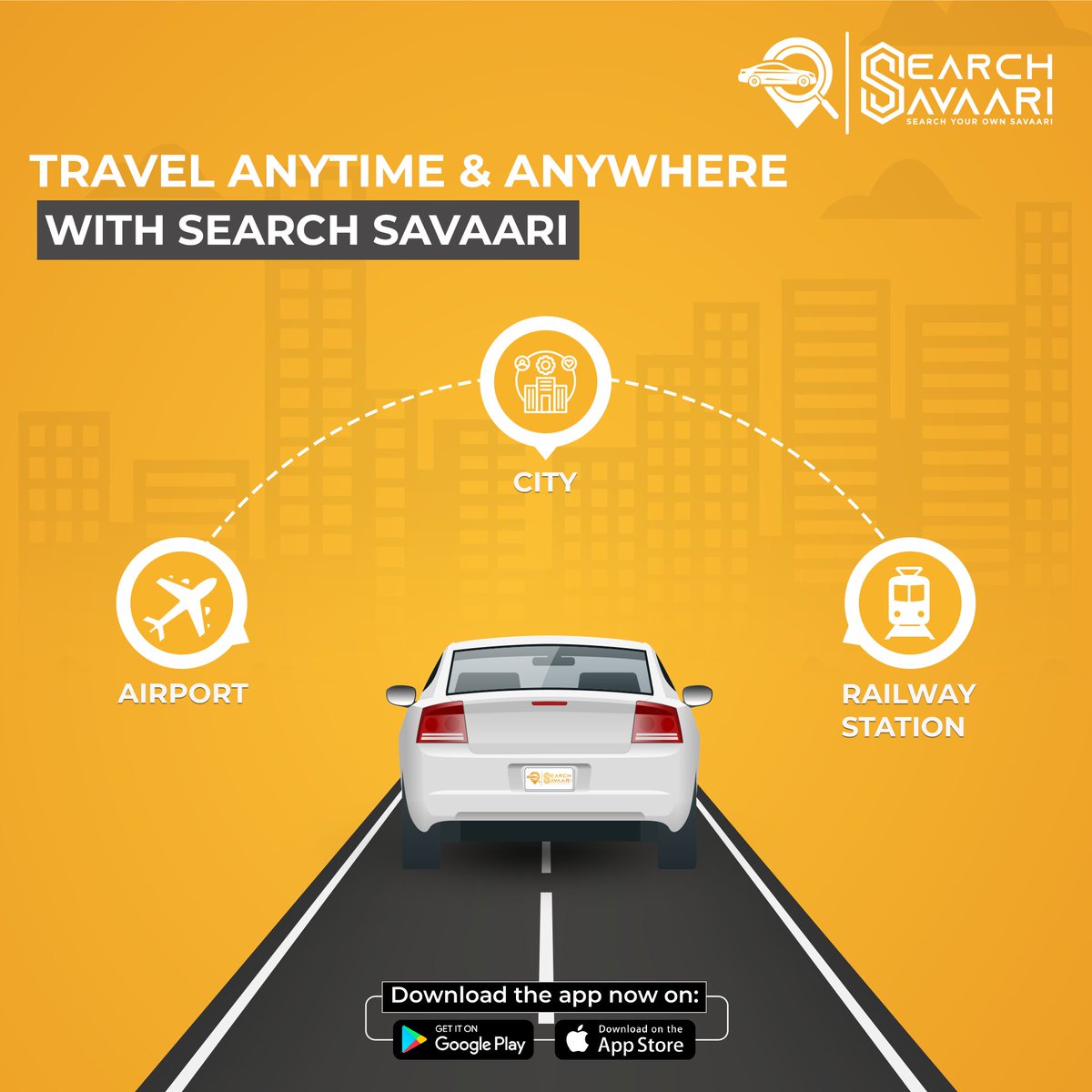 'City streets, railway beats, or airport feats—Search Savaari is your ride to meet. Anytime, anywhere, we've got your journey covered.' 🚖🛤✈️
.
.
.
.
.
.
.
.
.
.

#SearchSavaari #citycommute #ComfortRides
#convinient #cityrides #downloadnow #budgetfriendly #zerofees #nocomission