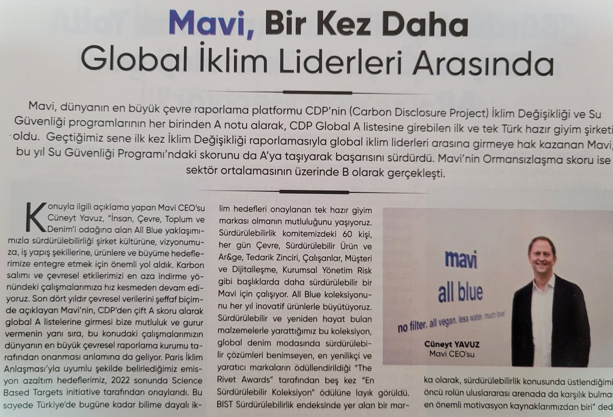 Mavi (#mavi) CEOsu Cüneyt YAVUZ ile sürdürülebilirlik üzerine (via <a href="/inbusiness/">Inbusiness</a>)
