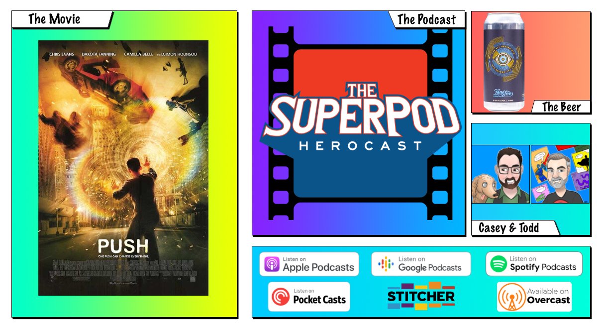 #ICYMI We reviewed the 2009 Push...Is it a Superhero Movie...well no....but the amount of people that are in it made it one! Come join us for the fun!

Available here player.captivate.fm/episode/113911…

Or wherever you catch your pod!