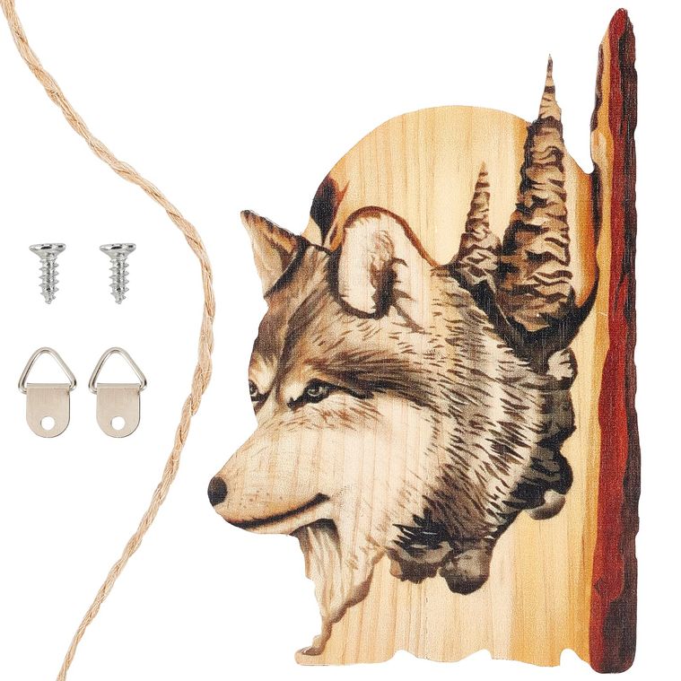 Handcraft Wood Wall Hanging

Carved with wolf motifs, lifelike fluff, and fine workmanship, this wood decor is perfect for decorating your own space.

#WoodenDecor #WoodenArt #RusticDecor #WoodenHome #NaturalDecor #WoodenFurniture #HandcraftedDecor #WoodenCrafts #WoodenDesign