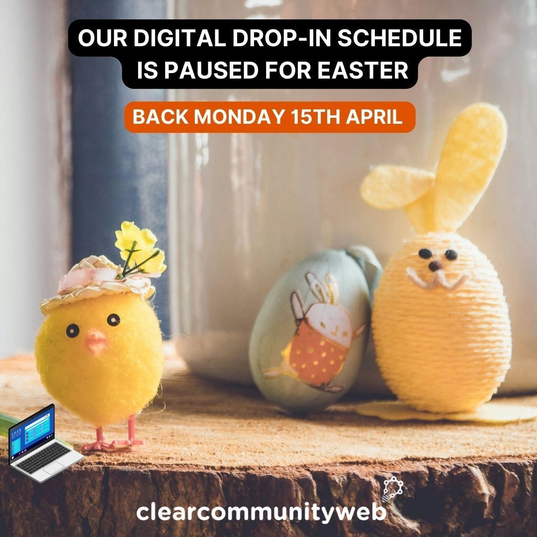 Our Digital Drop-In schedule is paused until Monday 15th April 

#DigitalInclusion #SE19 #OlderPeople #SouthLondon #Lambeth #Brixton #Stockwell  #Croydon #mobile #support #wellbeing #activeaging #SeniorCitizens #LifelongLearning #SilverSociety
#digitalsupport #digitalskills