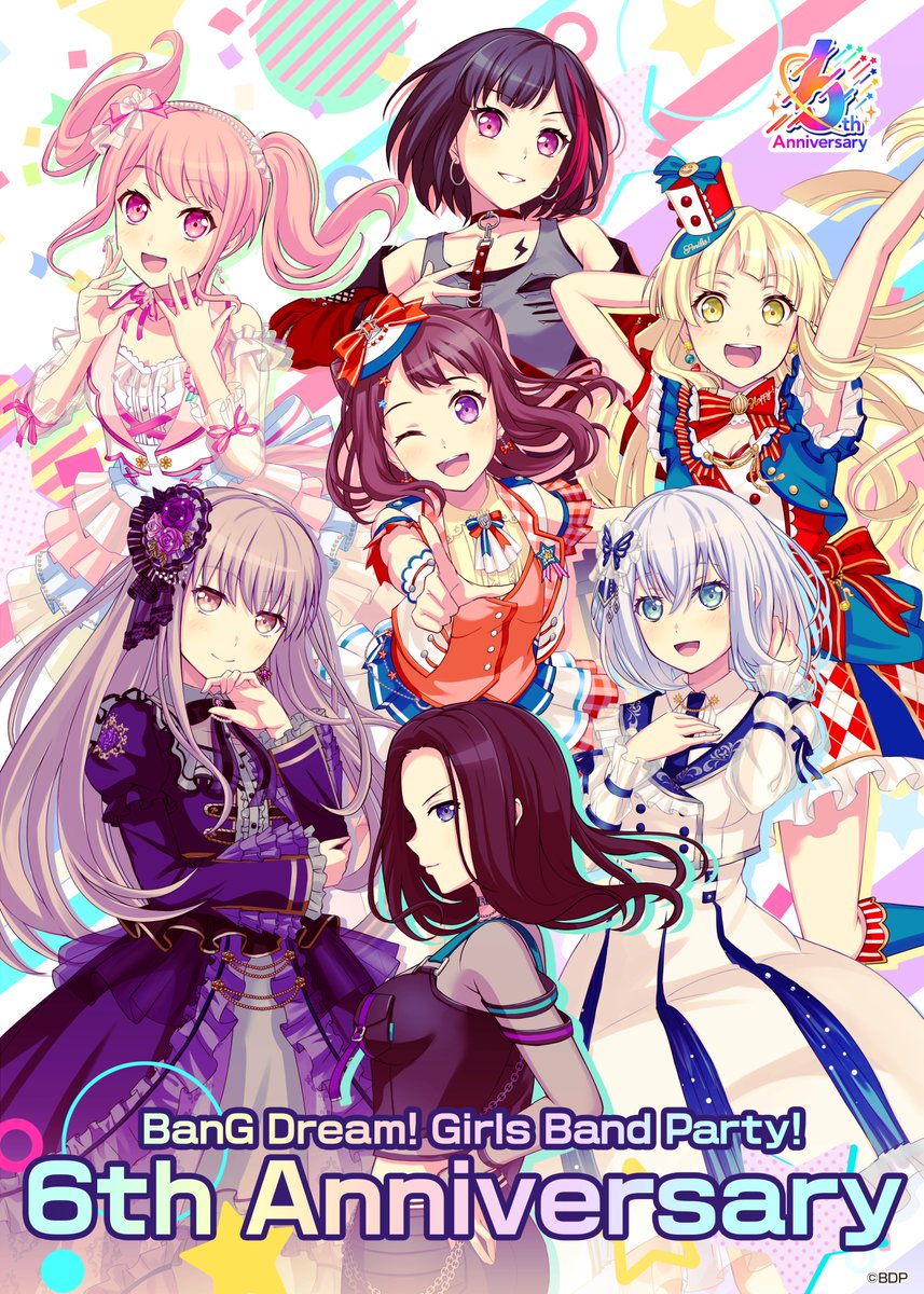 bangdreamgbp_EN's tweet image. Happy 6th Anniversary to the EN version!🎉
Thank you all for your continued support!🎸💫

Share this post with the hashtags #BanGDream #GBP6th before Apr. 22 UTC 07:59!

We'll randomly pick 10 participants to give away Stars x 6000!

We hope you continue to enjoy the game✨