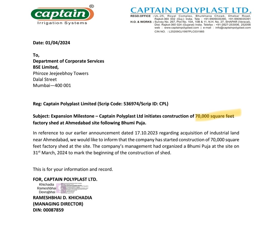 nomad_on_run's tweet photo. Now a new factory with 70000 sq ft coming 💥
#CAPTAINPOLY
#CAPTAINPOLYPLAST https://t.co/MalAUtpHo1