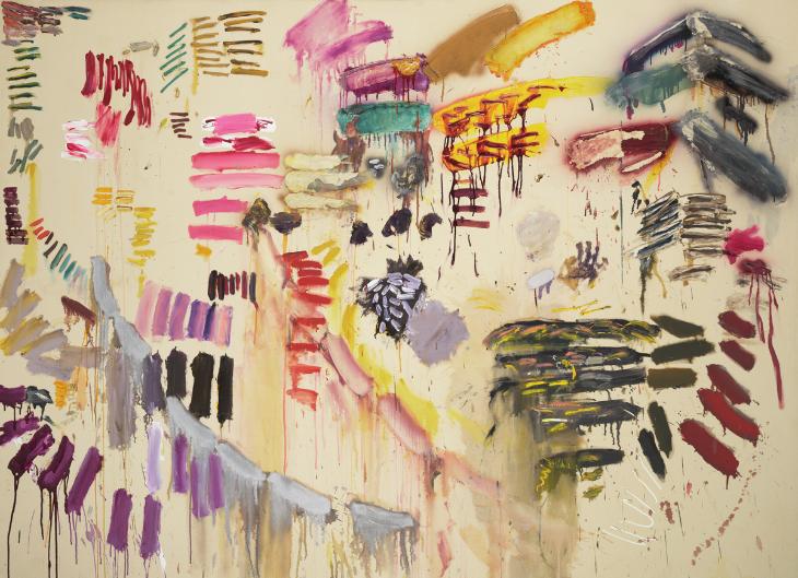 Joan Synder wanted viewers to be able to see how her painting evolved just by looking at it. Her approach challenges us to look at a slower pace, to follow the sequence of her strokes like a piece of text or music. 🎨 Dark Strokes Hope 1971, on free display at #TateModern.