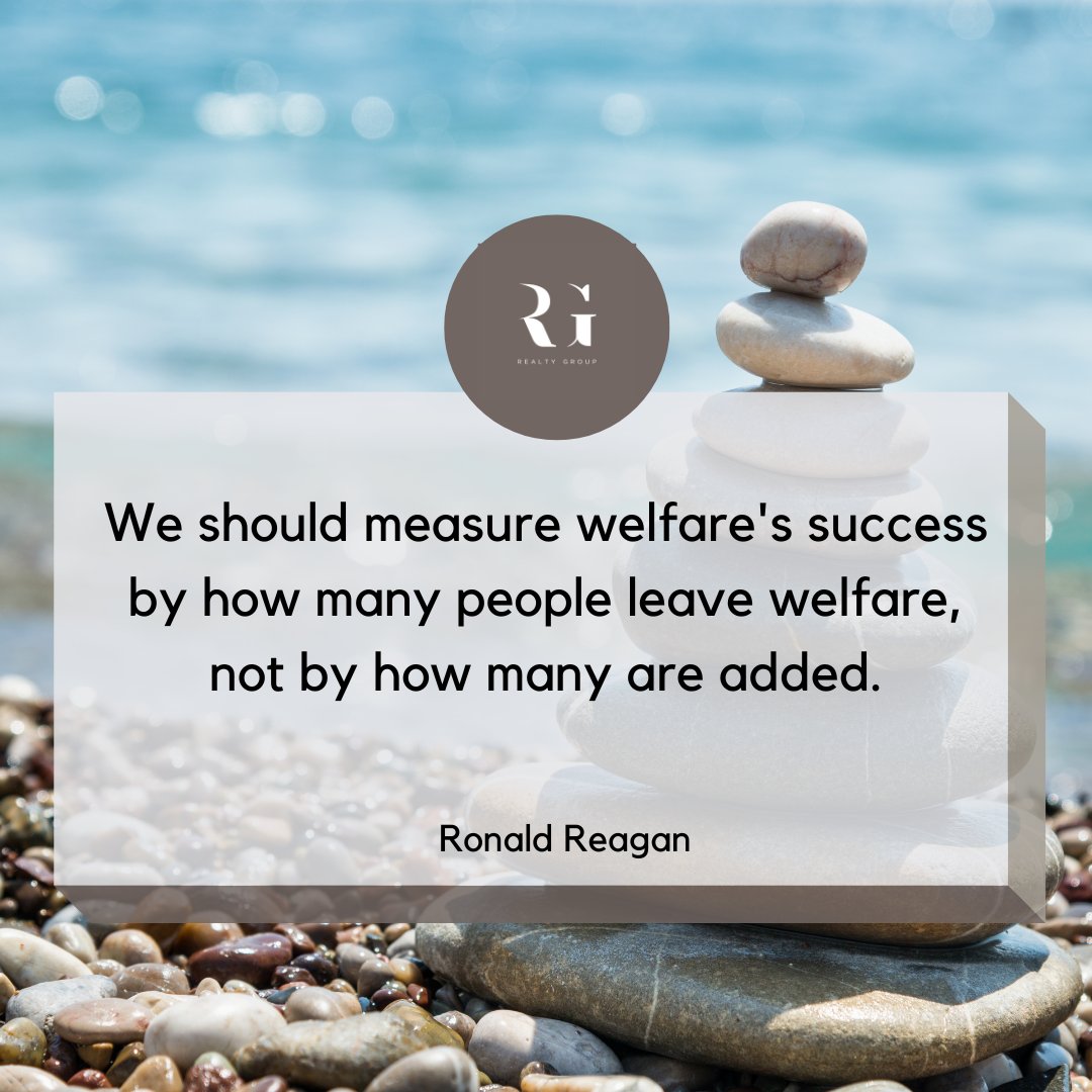 We should measure welfare's success by how many people leave welfare, not by how many are added.

#marchforth #eXpproud #exprealty #exprealtyproud #exprealtycanada #exprealtyagent #robgill #robgillrealestate #robgillrealtygroup #peel #halton #realestate #gta #homes #forsale
