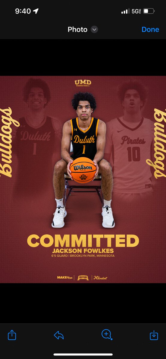 100% Committed! Thank you to the UMD coaching staff for the opportunity, my family, my coaches, and teammates who have helped me become the player I am today! Go Bulldogs!