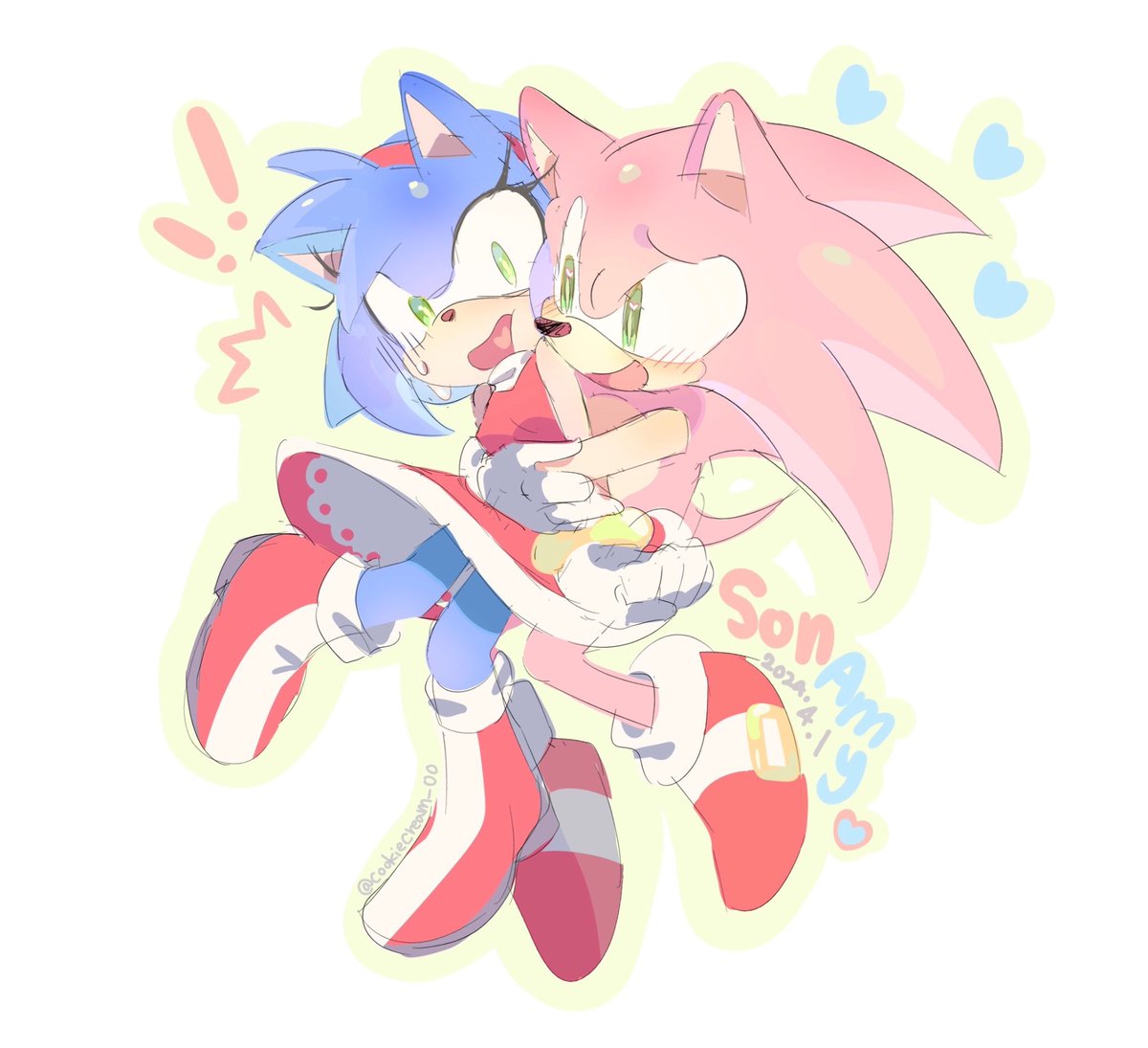 만우절❤️💙 #SonAmy