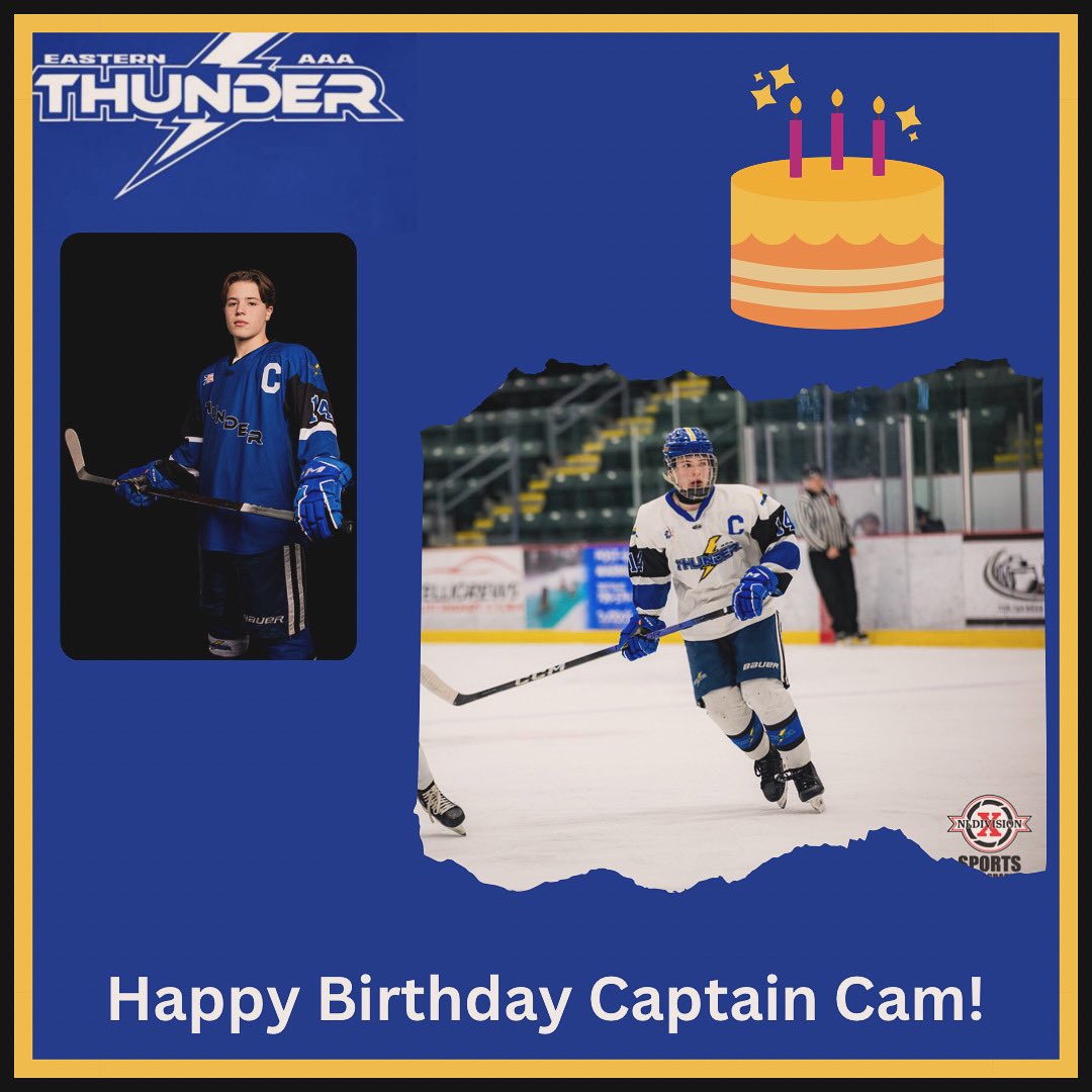 Birthday shout out to our captain, Cameron Spurrell. Hope you have a great day!! #thunderfamily