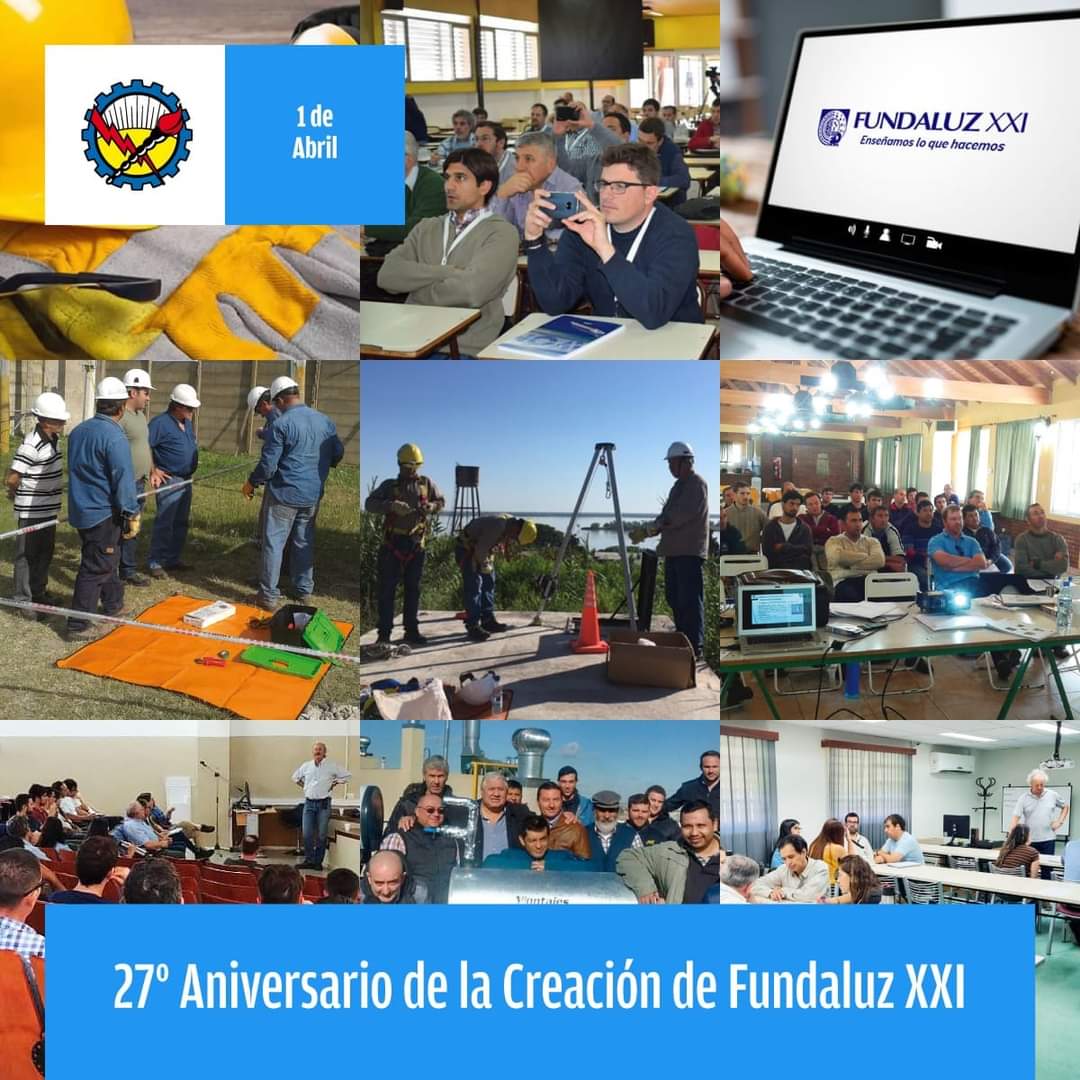 LyfSindicato's tweet photo. A 27 años de la creación de Fundaluz XXI, fundación educativa de la FATLYF, felicitamos y saludamos a todo el equipo, pilar fundamental para la capacitación de la familia lucifuercista y de la comunidad laboral en general.
#LuzyFuerzaSomosTodos 
#fundaluzxxi
#Fundaluz
#capacitar https://t.co/iZI1InATd7