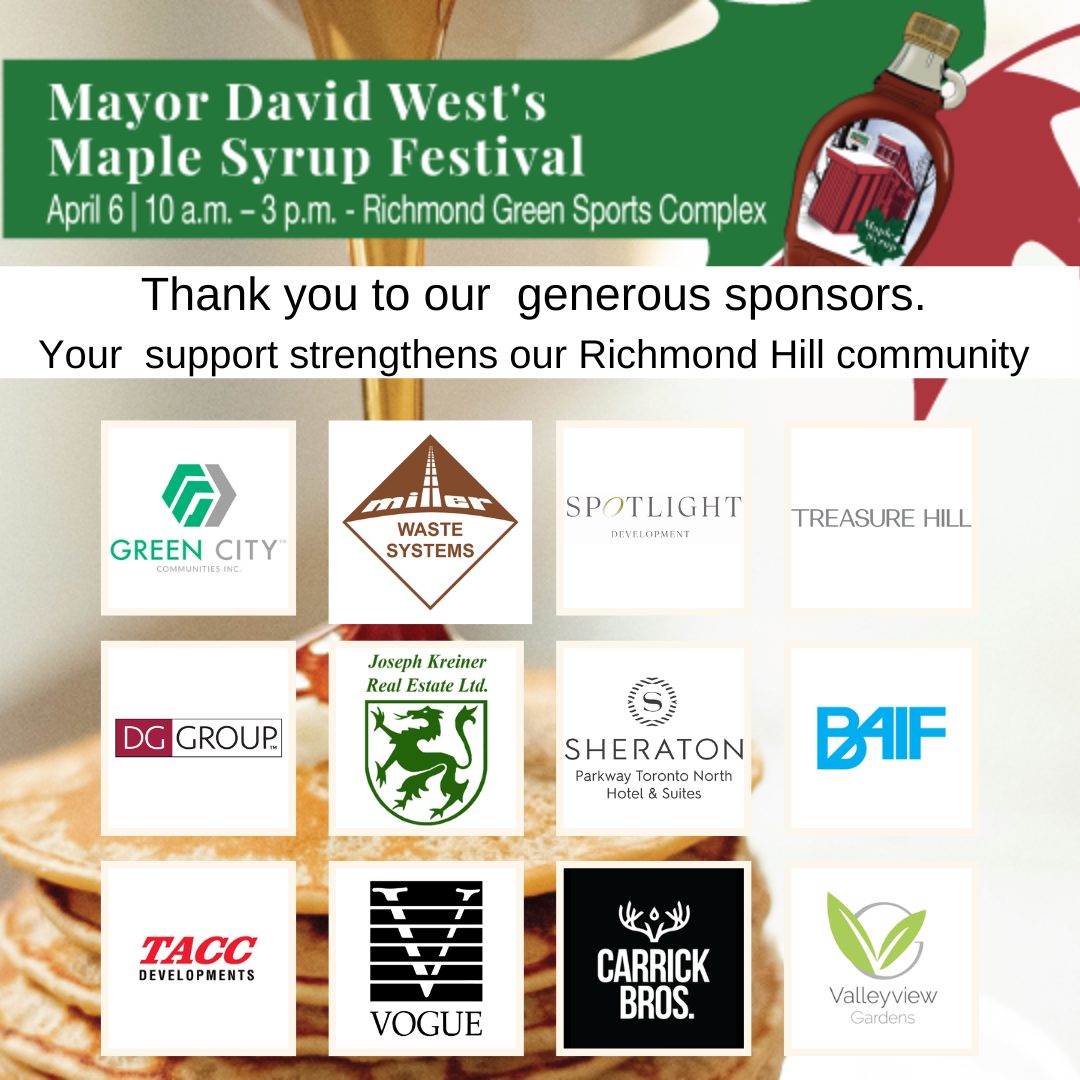 @SheratonParkway is proud to be a Gold Sponsor to @DavidWestRH Maple Syrup Festival this Saturday April 6th. Please bring a non-perishable donation for the @RHFoodBank and say hi to us at our booth. For more information about the event, visit davidwest-richmondhill.ca/maple-syrup-fe…