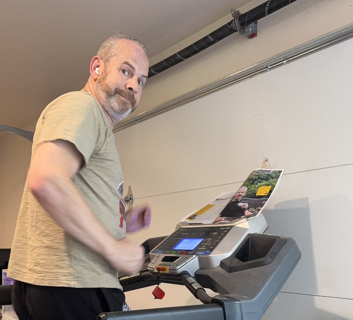 Exercise. Nobody loves it, but everyone should do it. Development is a young persons game and I have to keep on my toes for shows. A quick run while reading interviews with me in @RetroGamer_Mag keeps me fit as a fiddle. #gamedev #gamedevelopment