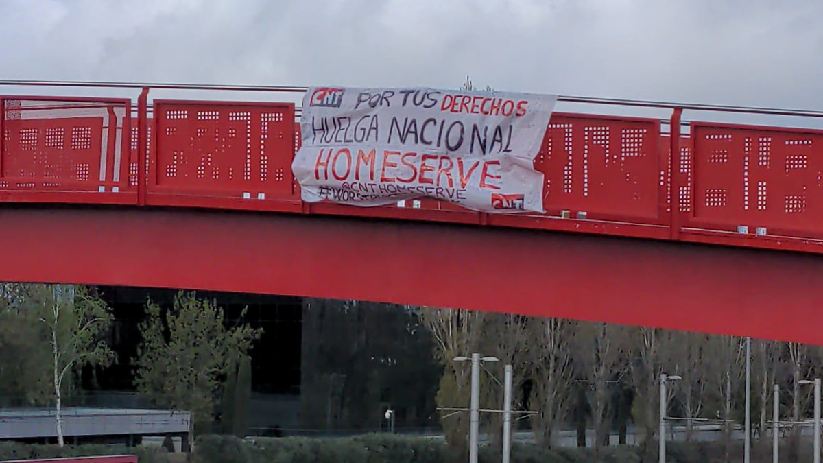 #HUELGA HOMESERVE |
Lunes 1 de abril.
Sexta jornada de huelga en #Homeserve
-Stop externalización
-Aumento de salarios
-Aplicación de medidas psicosociales y paradas visuales

comarcalsur.cnt.es/huelga-naciona…