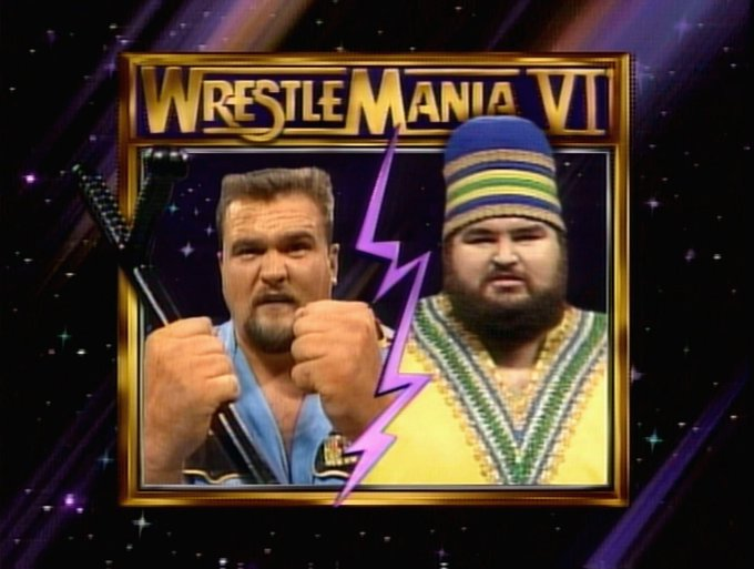 4/1/1990

The Big Boss Man defeated Akeem at WrestleMania VI from the SkyDome in Toronto, Canada.

#WWF #WWE #WrestleManiaVI #BigBossMan #HardTimes #Akeem #TheAfricanDream #OneManGang