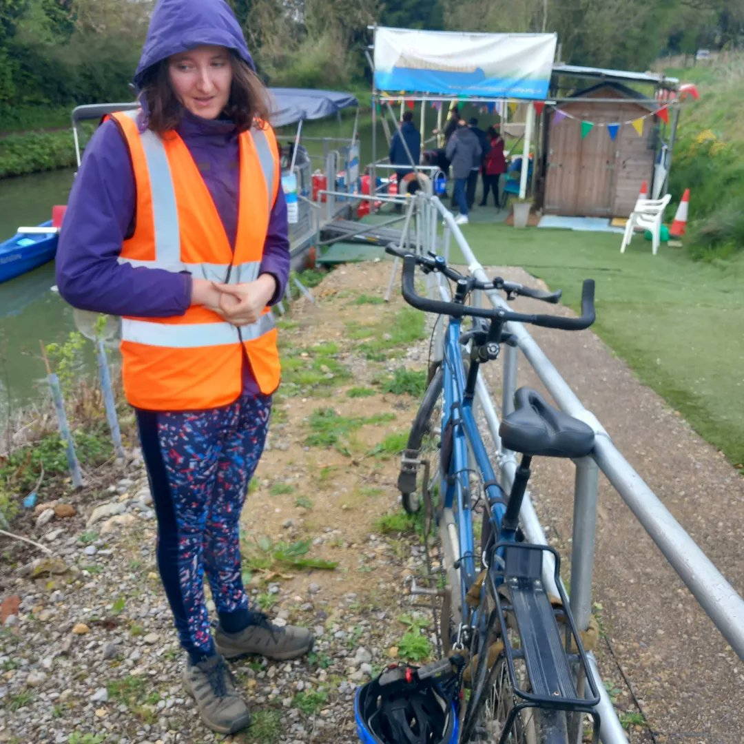 Tandem cycling and tandem canoeing for Charlotte this morning at Cotswold Boatmobility and <a href="/CharlottesTand/">Charlottes.Tandems</a>