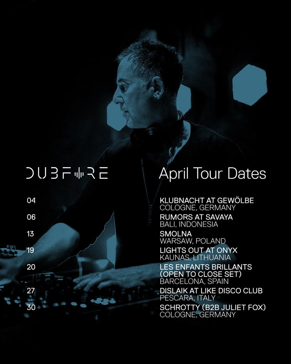 April is my birthday month so celebrating with a few notable shows! 🇩🇪🇮🇩🇵🇱🇱🇹🇪🇸🇮🇹🇩🇪