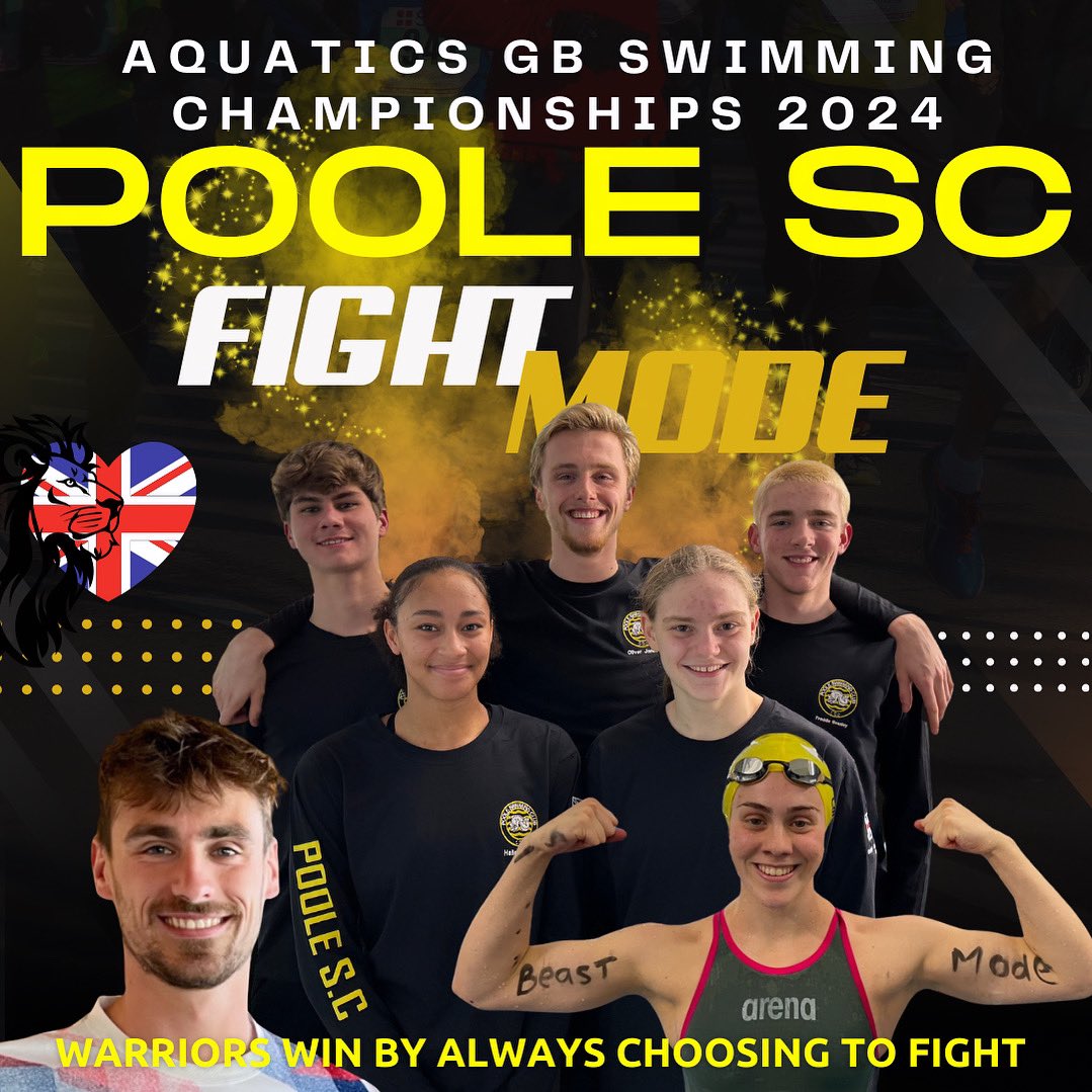 Good luck to all at the <a href="/Aquatics_GB/">Aquatics GB</a> Swimming Championships.  Time to thrive 🖤💛