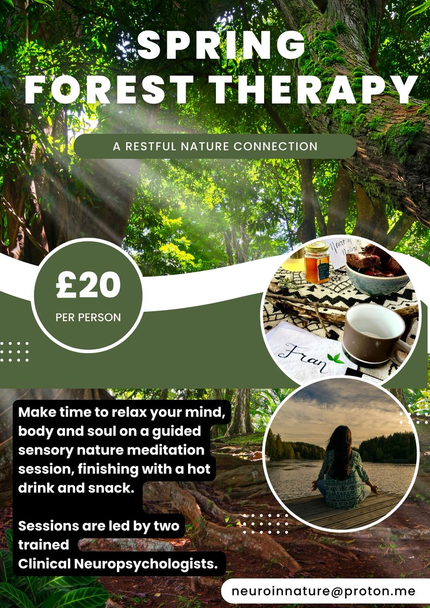 Our next Forest Therapy session is this coming Sunday 7th April at Burrs Country Park

Previous attendees said, "Profound effect felt amazing all day" and "I left feeling very calm"

Link to book your place: eventbrite.co.uk/e/forest-bathi…