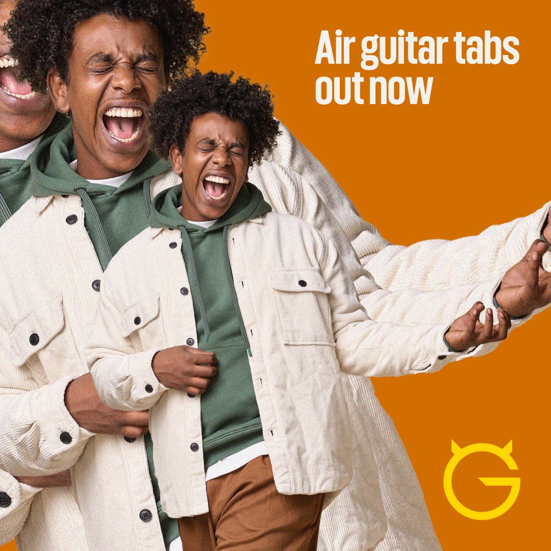 We're thrilled to announce UG for air guitar, get the tabs for the latest songs for your beloved instrument on UG now.